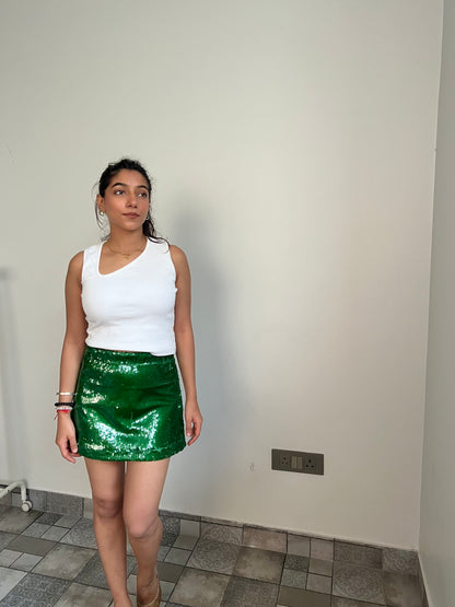 Emerald Green Water Sequin Skirt ONLY