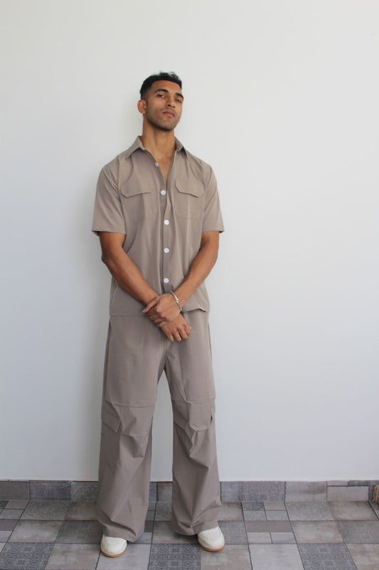 Men Parachute Shirt set