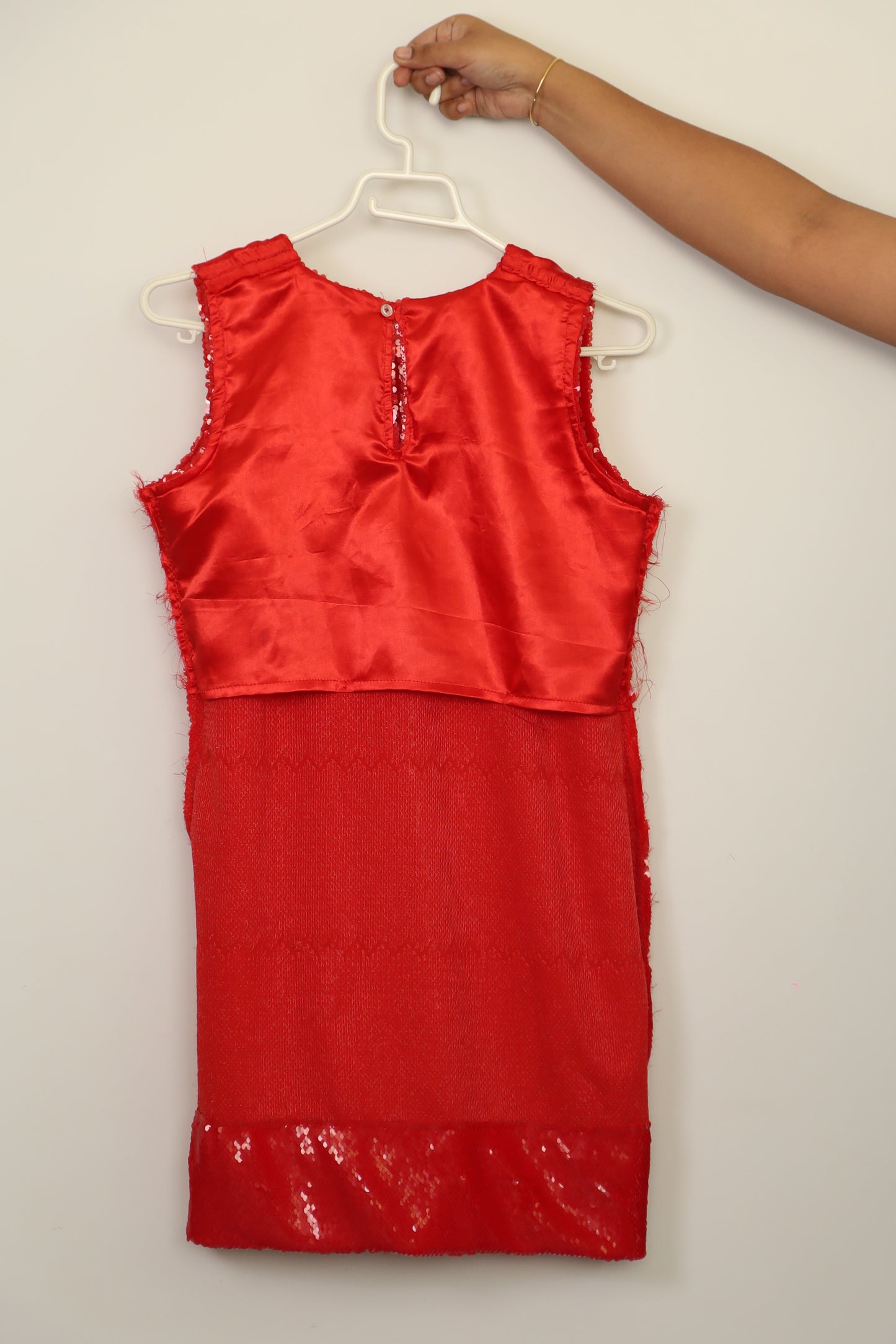 Red Water Sequin Dress