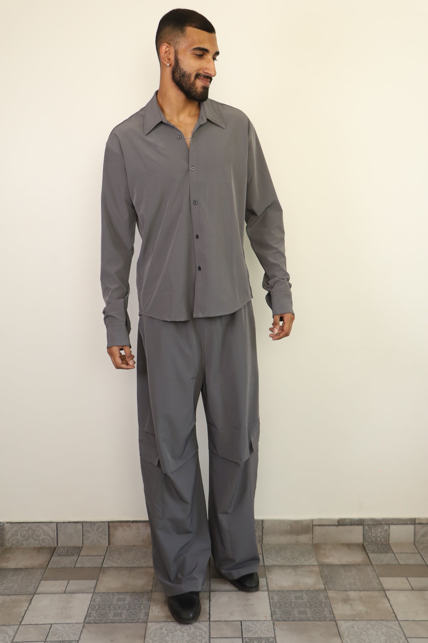 Men Parachute Shirt SET